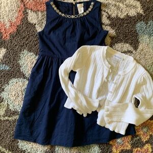 crewcuts cotton dress w sweater